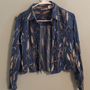 Wheat Patterned Jean Flannel